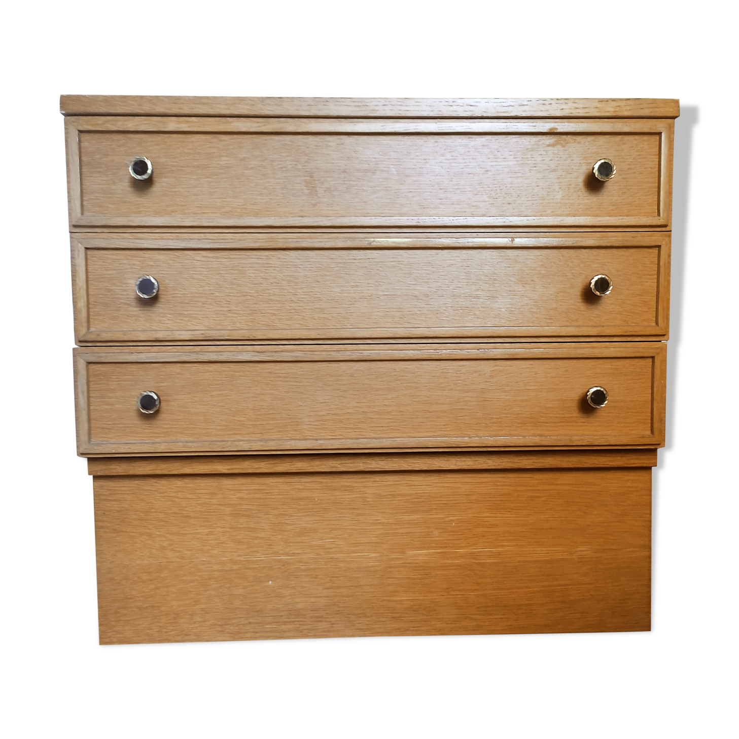 Bedside 3 drawers in light wood