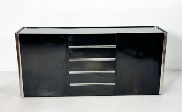 Buffet italien par Willy Rizzo pour Mario Sabot, années 1970