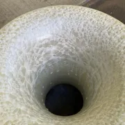 Large floor vase Amphora 137 cm ceramic with pearlescent crystallised glaze.