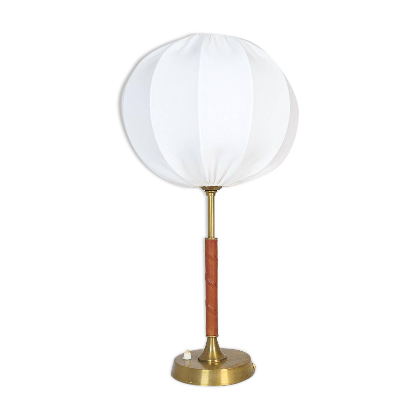 Mid-Century Modern brass and metal table lamp Ewå, Sweden, 1950s