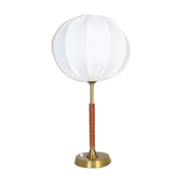 Mid-Century Modern brass and metal table lamp Ewå, Sweden, 1950s