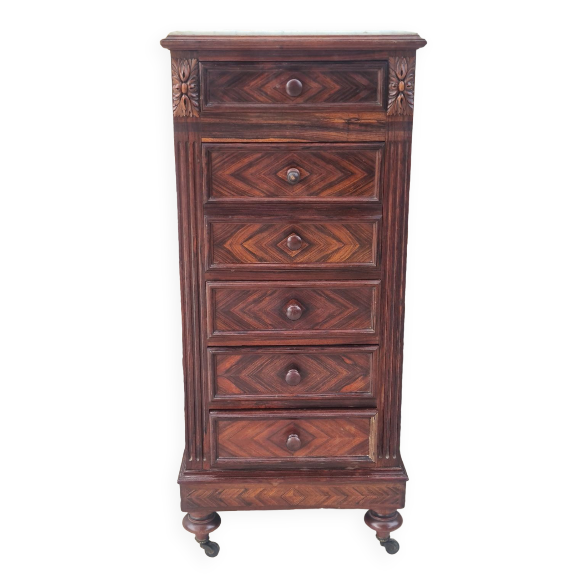 Commode chiffoniere estampillée par Joseph Roll époque Napoléon III