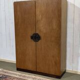 Armoire art déco des années 1950 en placage d'okoumé
