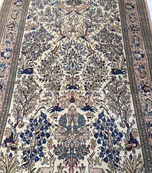 Ancient Persian carpet Ghoum Djafahi 1950 165x250cm