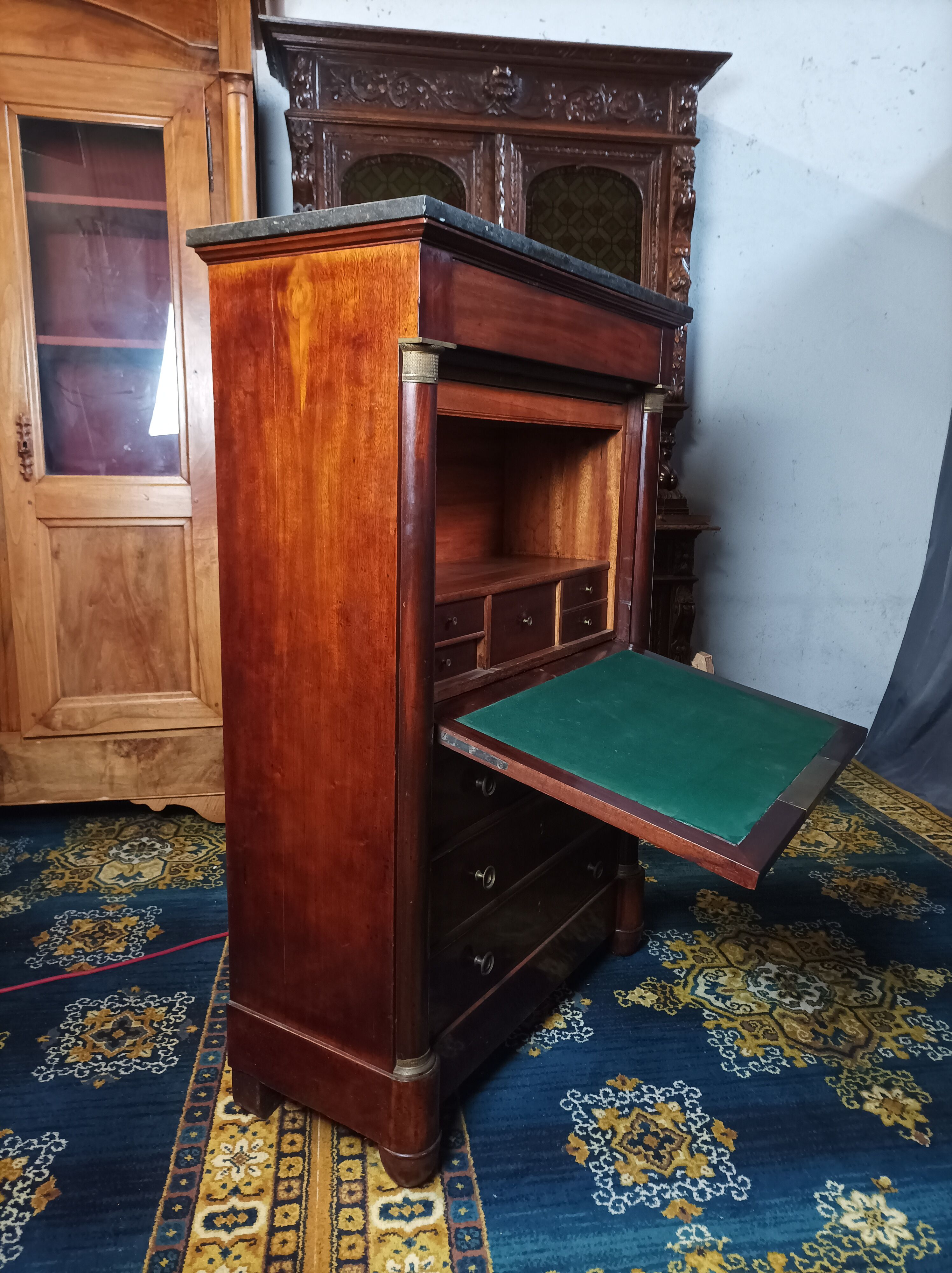 Secretaire Empire en acajou