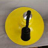 Large Industrial style yellow and green pull down hanging lamp