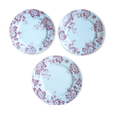 Lot de 3 assiettes St Amant et Hamage