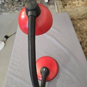 Red designer desk lamp for Hustadt, by Klaus Hempel. 1970s