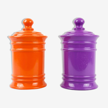 Bocaux violet et orange 1970