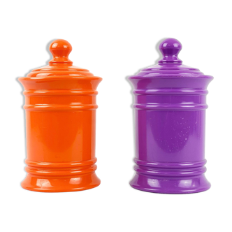 Bocaux violet et orange 1970
