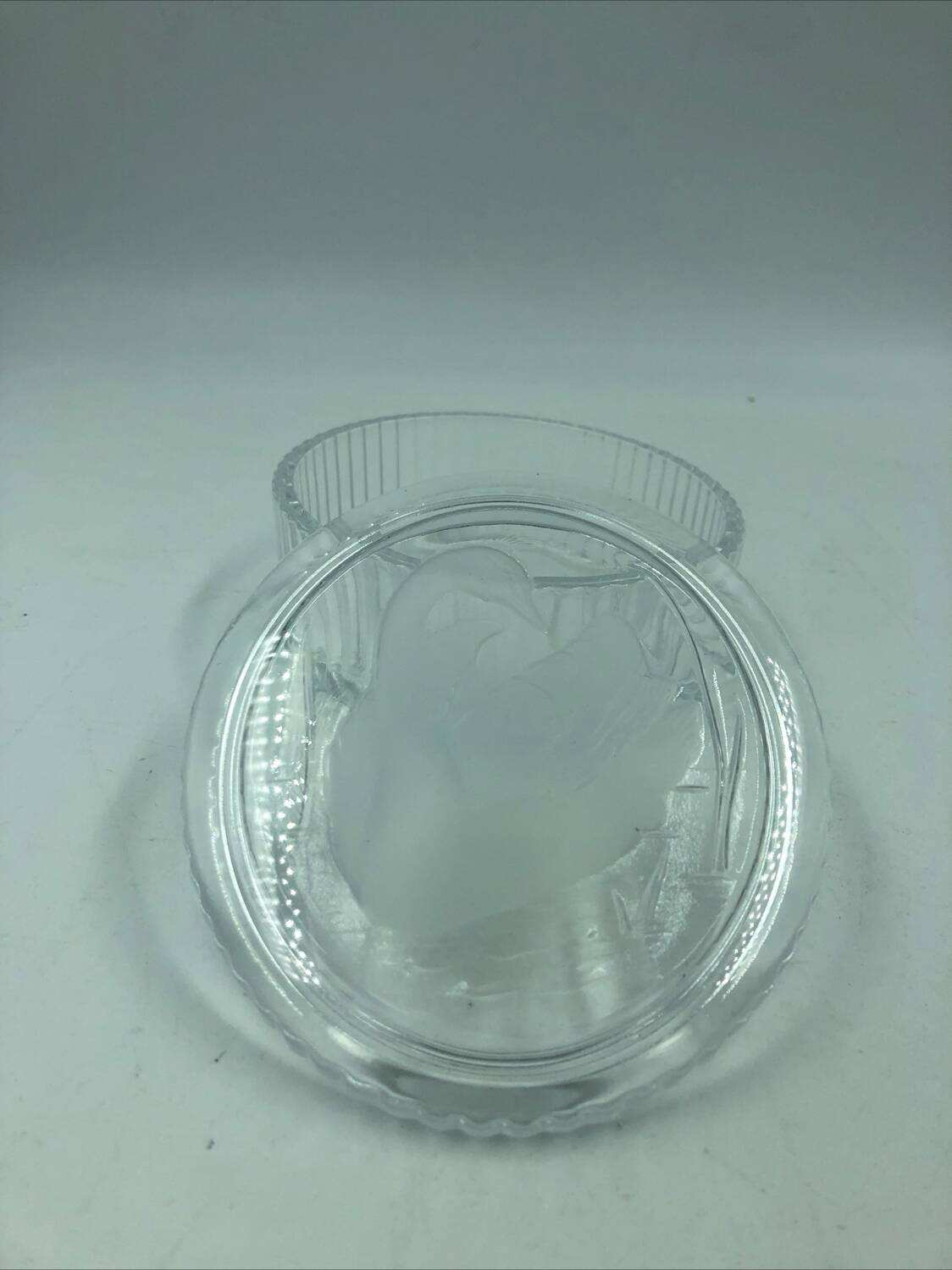 Antique crystal candy box