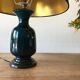 Lampe céramique bleu