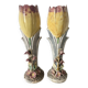 Paire de vases art nouveau  tulipes