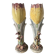 Paire de vases art nouveau  tulipes