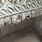 Old wooden furniture with niches