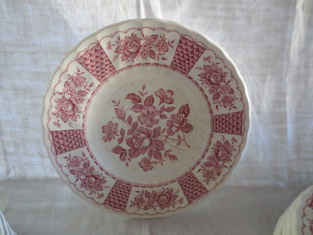 Pink English China plates