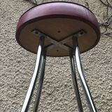 Set of 3 vintage bar stools 1960-1980