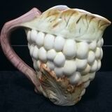 "Grape Bunch" Barbotine Pitcher