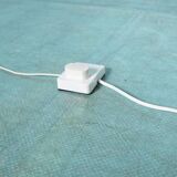 Minimalist floor lamp cascade space age white