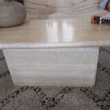 70s travertine coffee table