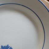 6 assiettes plates gien Albéric