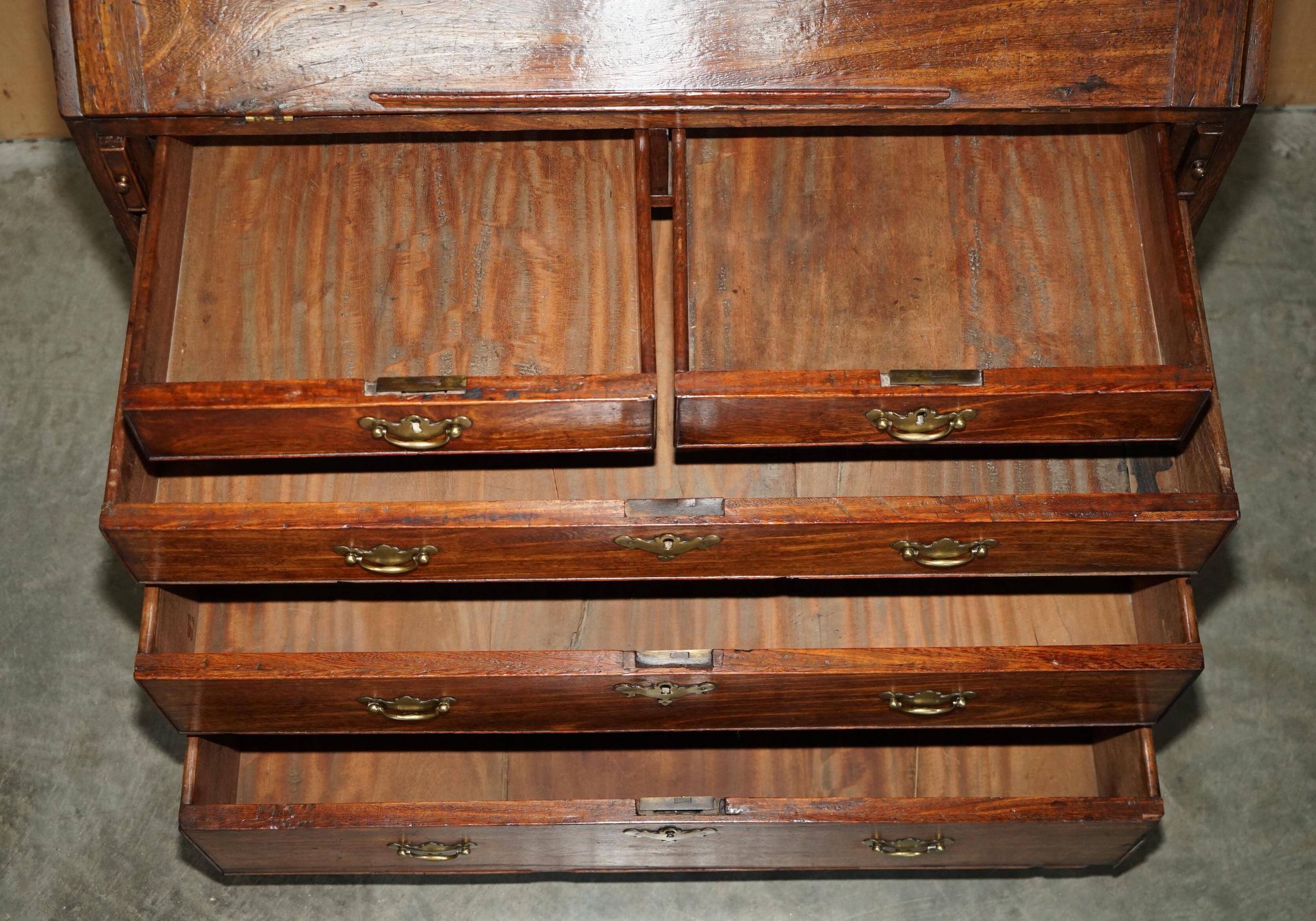 Colonial camphor wood library desk, George III period circa 1760.