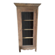 Meuble armoire vitrine vitré bois massif aéro-gommée ancien