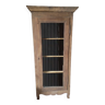 Meuble armoire vitrine vitré bois massif aéro-gommée ancien