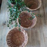 Vintage woven wicker basket
