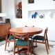 Table style scandinave en teck années 60 Baumann