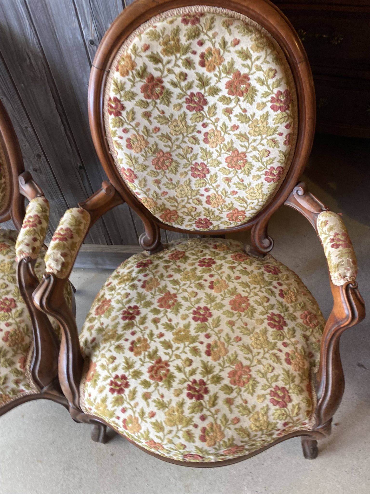 Pair of mahogany convertibles