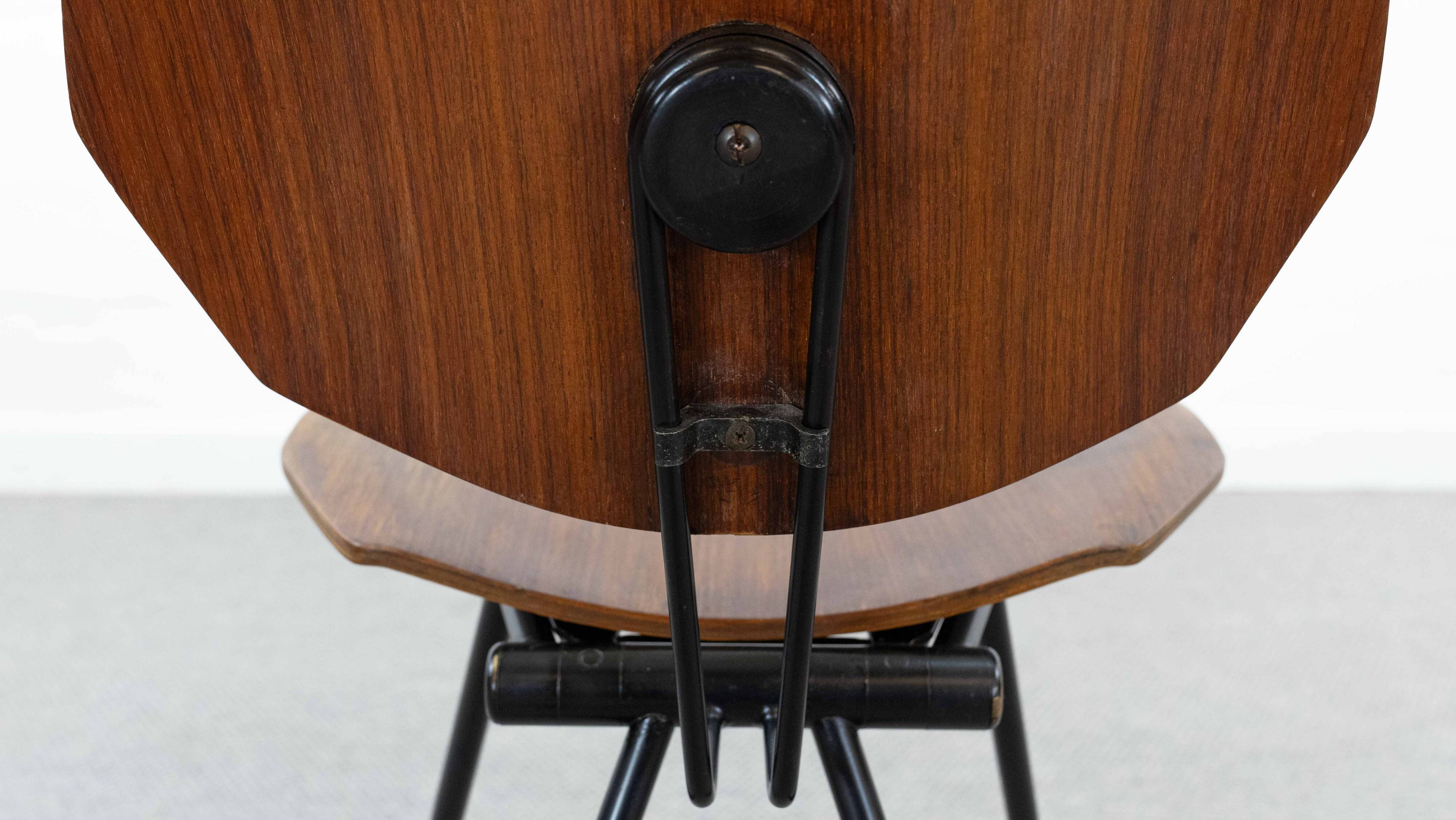 PAIR FOLDING-CHAIRS S88 BY OSVALDO BORSANI FOR TECNO