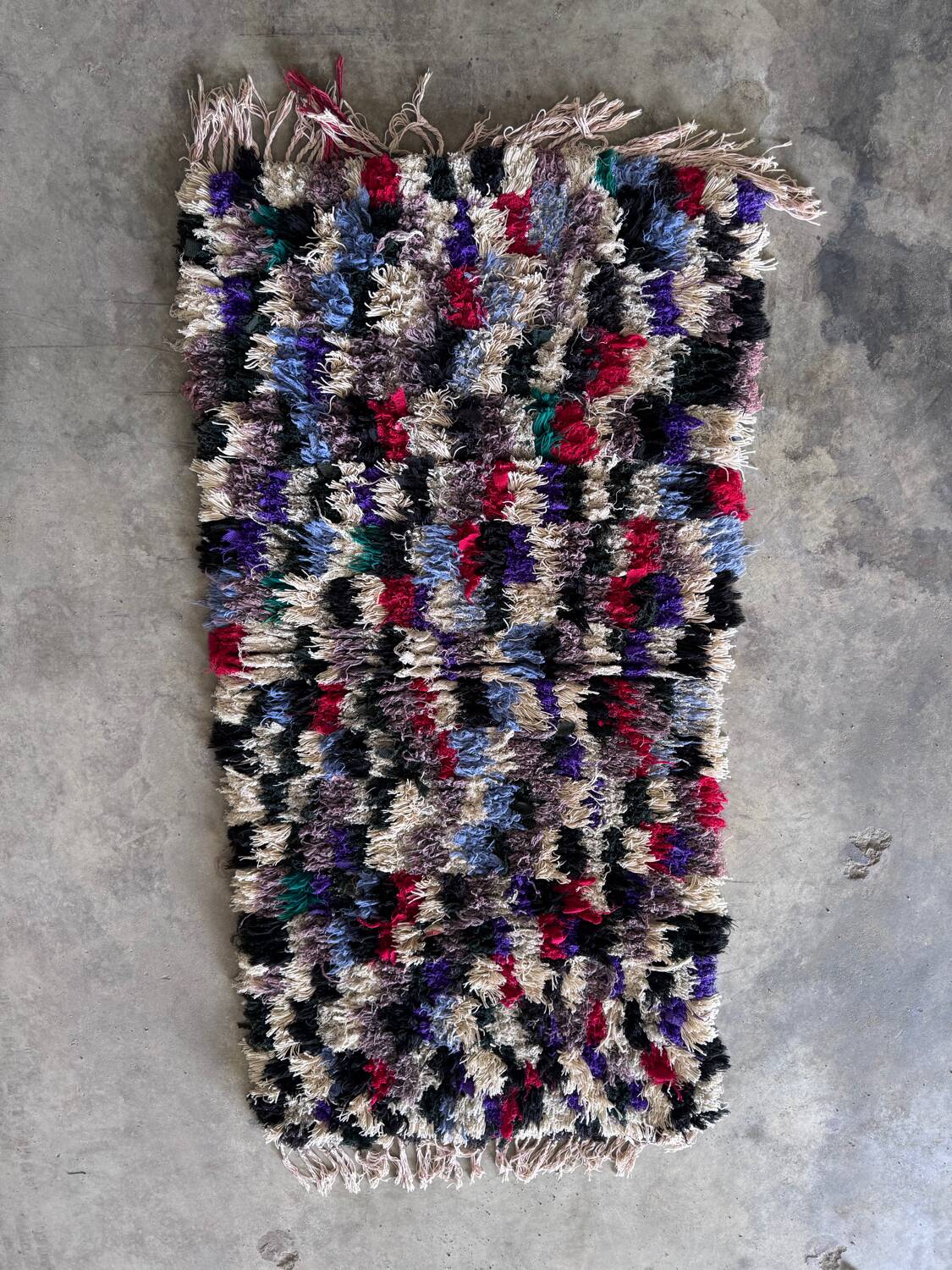 Antique multi-colored Berber rug