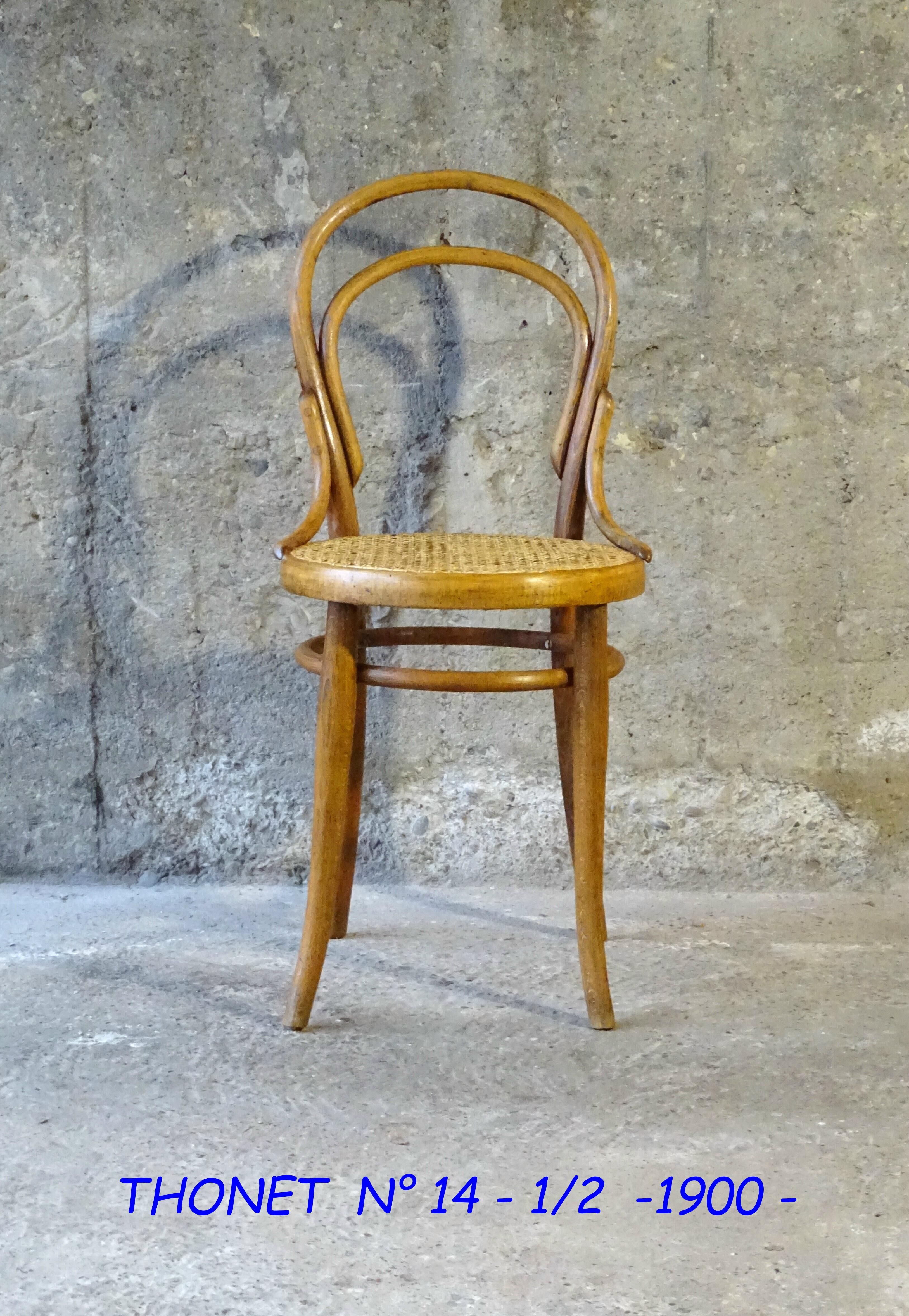 Thonet Canned bistro chair N°14 1/2 circa 1900