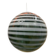 Contemporary Green and White Swiriling Sphere Pendant in Glass