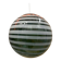 Contemporary Green and White Swiriling Sphere Pendant in Glass