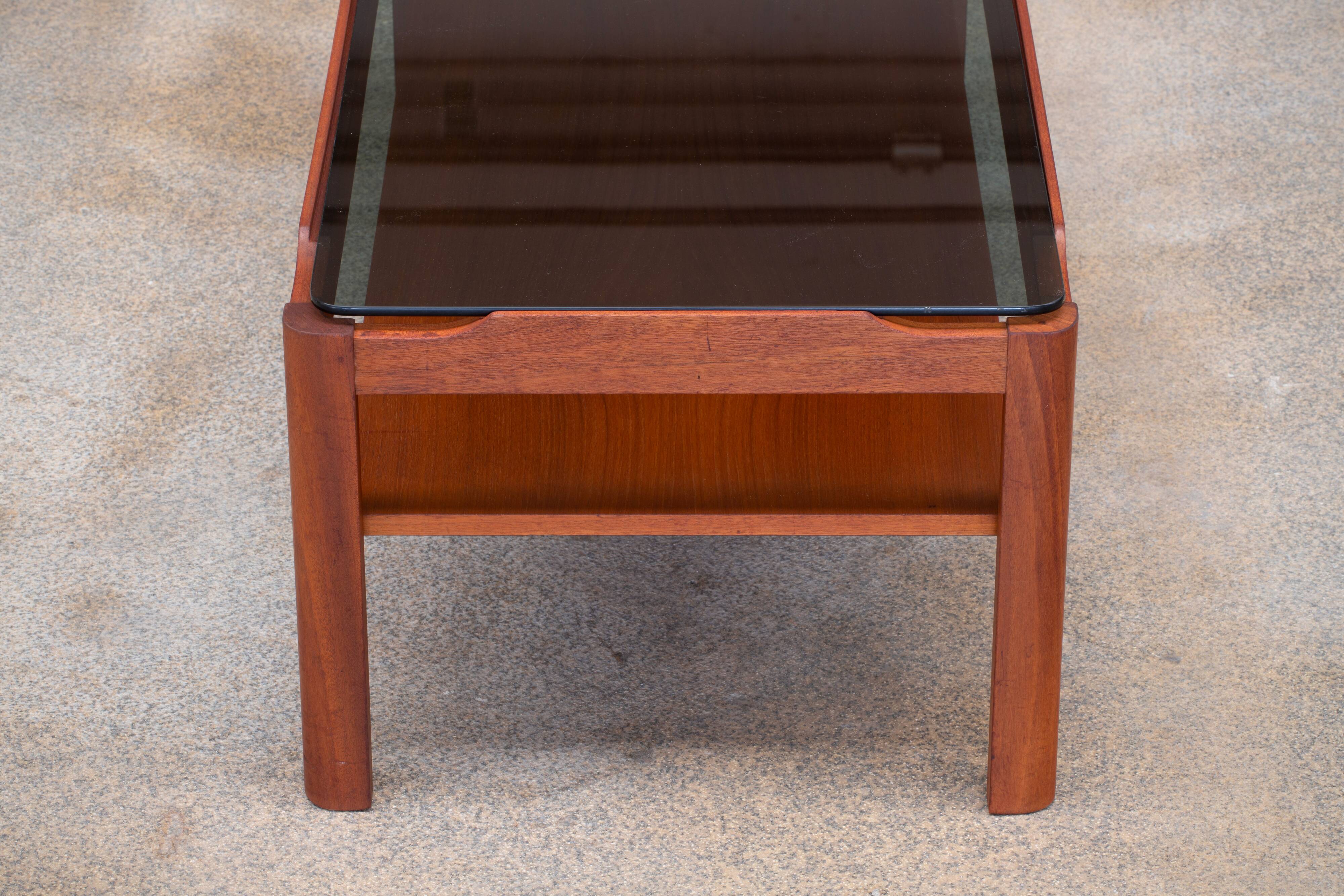 Scandinavian coffee table in teak 112cm