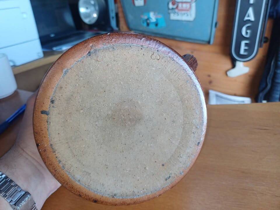 Large mug / Antique stoneware mug