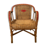 Children's armchair from the 60s, wicker
