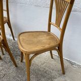 Set of 3 art deco bistro chairs