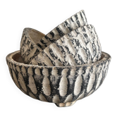 set of cement planters 1950