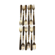Golden vintage forks