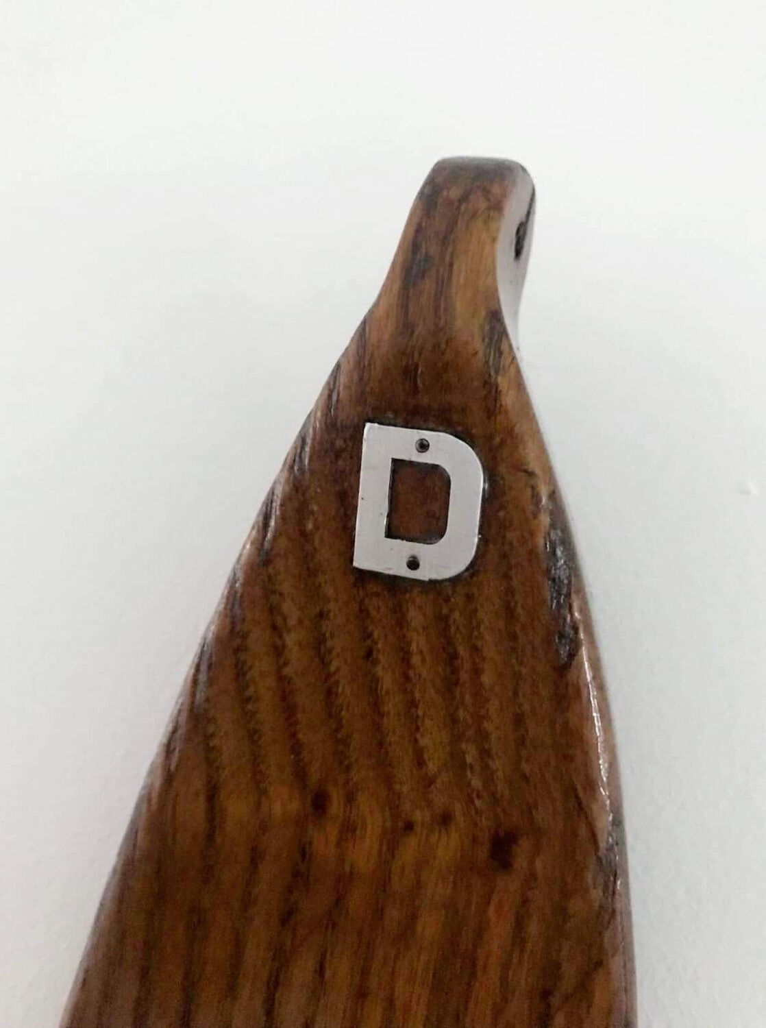 Pair of vintage Telemarking wooden skis, retro decoration