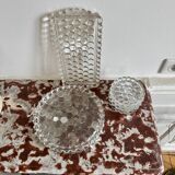 Service de table en verre texturé bullé