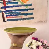 Set of 4 bright green dessert plates