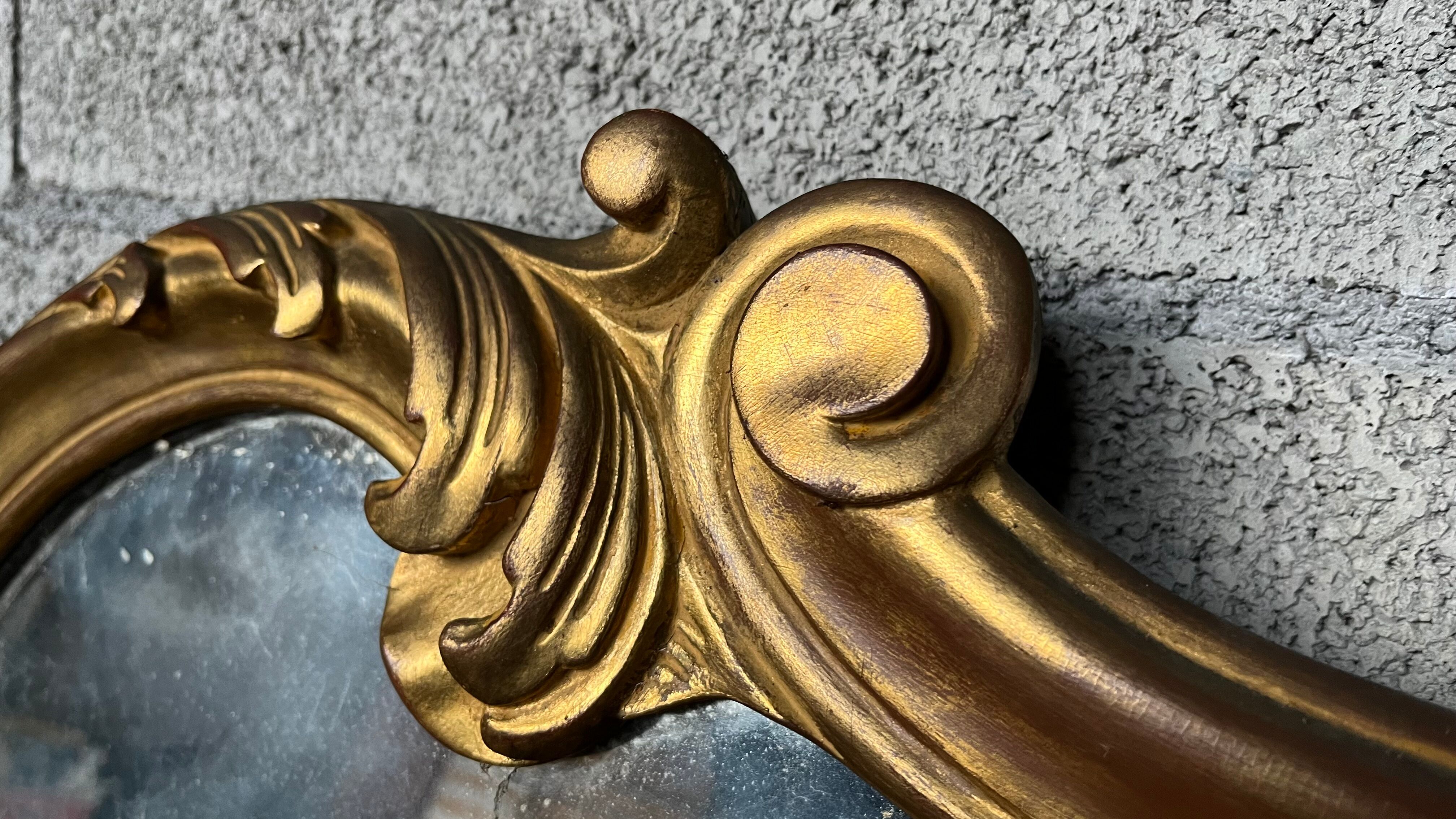 Baroque mirror Louis XV style 170x94x4 cm