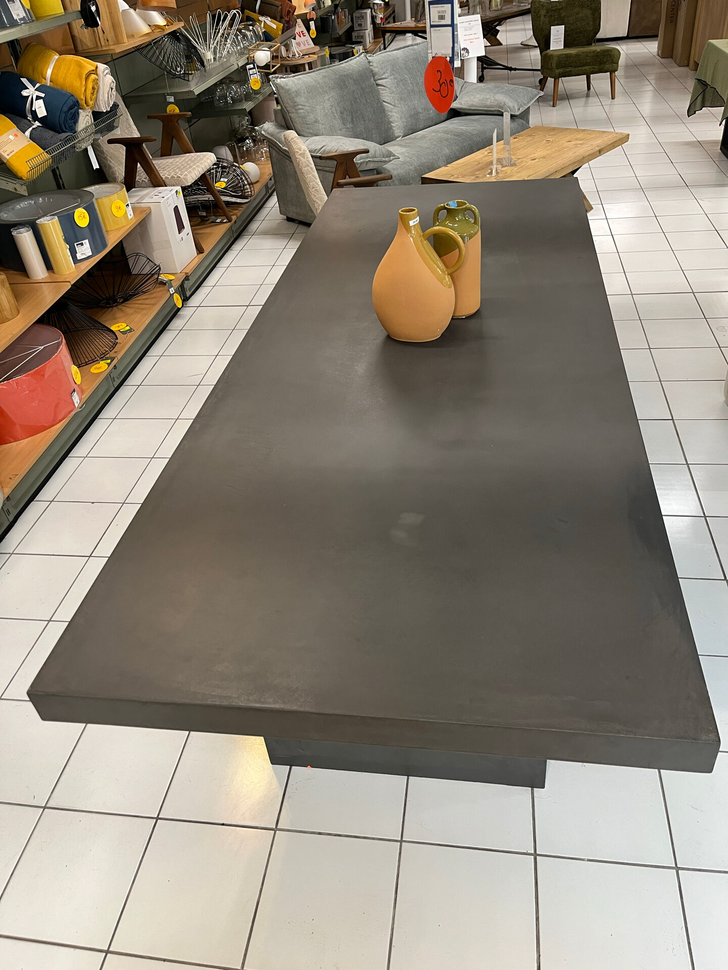 Micro-cement dining table
