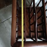 Magazine rack, mahogany vinyl rack, 19th century