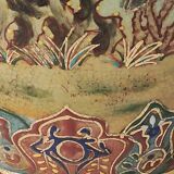 Vase signed Satsuma. Birds/Butterflies/floral patterns on a wild nature background. Gold highlights