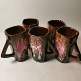 Vallauris Coffee/Tea Service 13 Pieces including Mugs. Signed Vintage